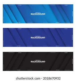 Resumen de plantillas web de diseño de banners, banner web de cabecera horizontal. Fondo de encabezado de portada abstracto moderno para diseño de sitios web, banner publicitario de cobertura de medios sociales, volante, tarjeta de invitación