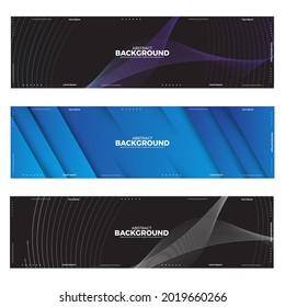 Abstract banner design web templates, horizontal header web banner. Modern abstract cover header background for website design, Social Media Cover advertising banner, flyer, invitation card