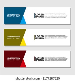 abstract banner designs vector background