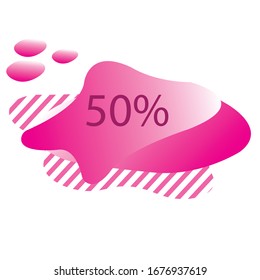 abstract banner discount logo vektor template