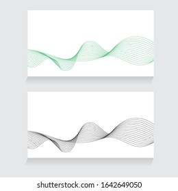 Abstract banner dynamic wave vector creative  background illustration design