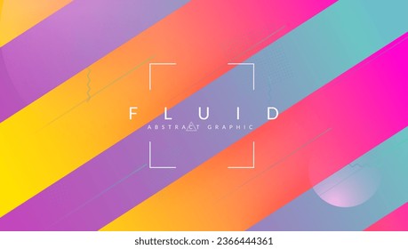 Abstract Banner. Flat Summer Background. Purple Techno Illustration. Vector Shapes. Round Geometric Composition. Corporate Page. Wavy Landing Page. Pink Abstract Banner
