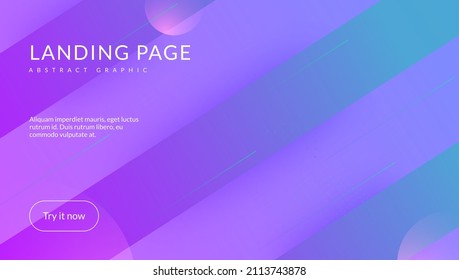 Abstract Banner. Fluid Concept. 3d Landing Page. Blue Hipster Layout. Multicolor Wallpaper. Minimal Poster. Plastic Paper. Color Futuristic Cover. Magenta Abstract Banner