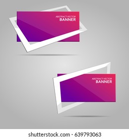 Abstract banner with frame