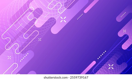 Abstract banner geometric background. Internet communication vector design 