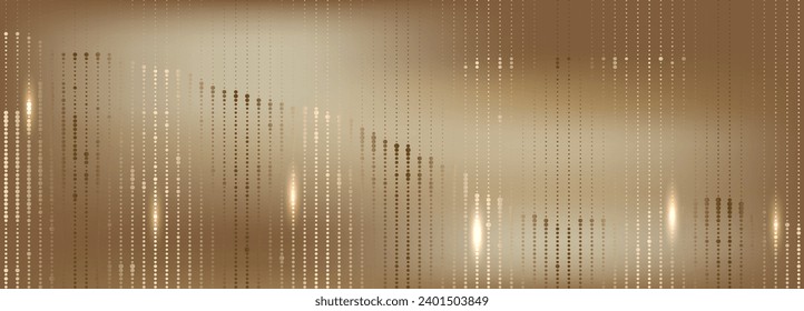 Abstract banner with glowing circles, rings on golden background. Luxury vector template with fluid, liquid yellow, brown gold gradient . Elegant geometric design. EPS 10