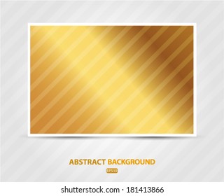 Abstract banner Golden Holiday Background with diagonal stripes. Vector EPS 10 illustration.