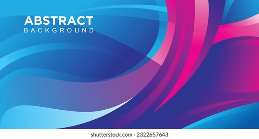 Abstract banner gradient background design vector
