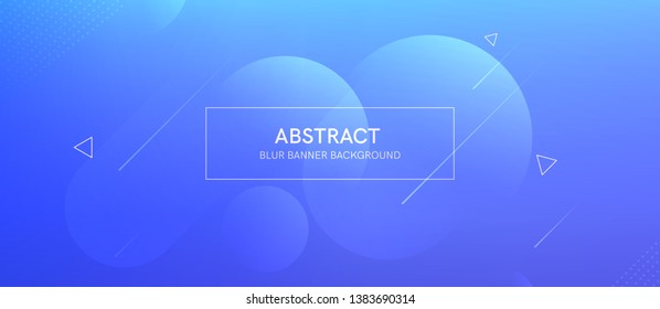 Abstract banner with gradient shapes and blur background with dark neon color. Dynamic shape composition. Vector template design 