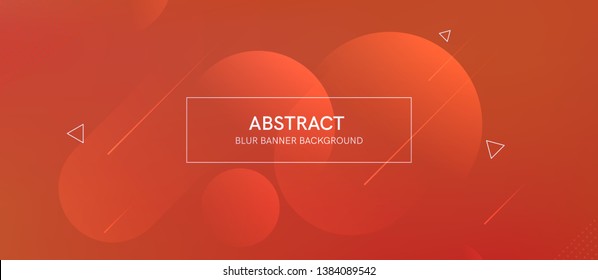 Abstract banner with gradient shapes and blur background with dark neon color. Dynamic shape composition. Vector template design 