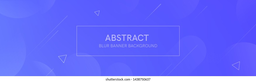 Abstract banner with gradient shapes and blur background with light neon color. Dynamic shape composition. Vector template design