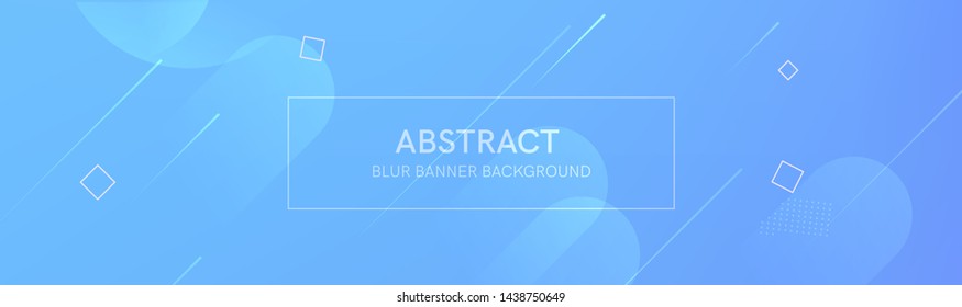 Abstract banner with gradient shapes and blur background with light neon color. Dynamic shape composition. Vector template design