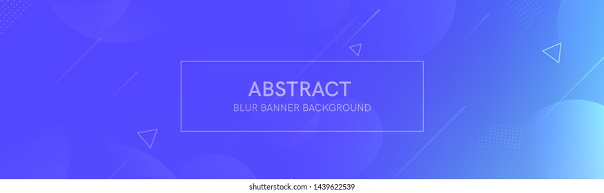 Abstract banner with gradient shapes and blur background with light neon color. Dynamic shape composition. Vector template design