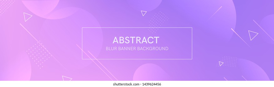 Abstract banner with gradient shapes and blur background with light neon color. Dynamic shape composition. Vector template design