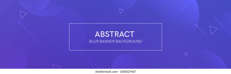 Abstract banner with gradient shapes and blur background with dark neon color. Dynamic shape composition. Vector template design 