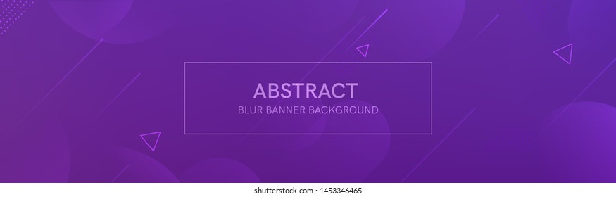 Abstract banner with gradient shapes and blur background with dark neon color. Dynamic shape composition. Vector template design 