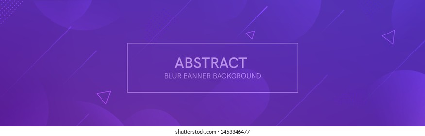 Abstract banner with gradient shapes and blur background with dark neon color. Dynamic shape composition. Vector template design 