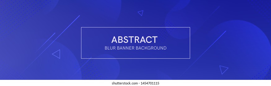 Abstract banner with gradient shapes and blur background with dark neon color. Dynamic shape composition. Vector template design 