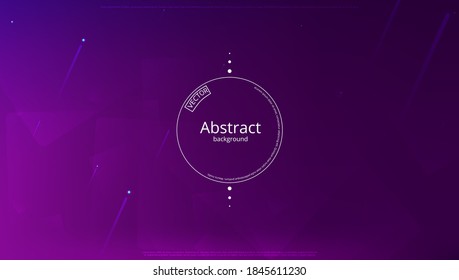 Abstract banner with gradient shapes and blur background with dark neon color. Dynamic shape composition. Vector template design.