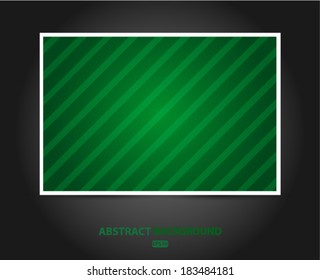 Abstract banner green background with red diagonal stripes. Vector EPS 10 illustration.