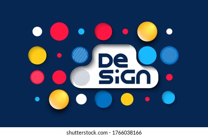 Abstract banner halftone art poster with space of your text, vector illustration Design.