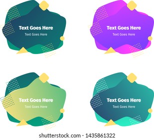 Abstract banner isolated by white background. Good way to share your thoughts 