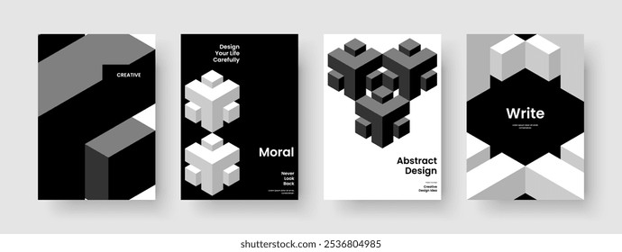 Layout da faixa abstrata. Modelo de relatório geométrico. Design moderno de pôster. Histórico. Apresentação de negócios. Capa de Livro. Panfleto. Brochura. Publicidade. Conhecimento manual. Notebook. Revista. Portfólio