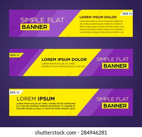 Abstract banner line design . Vector 