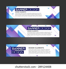 Abstract banner line design . Vector 