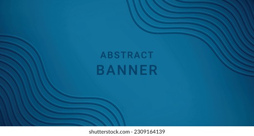 Abstract banner with liquid texture and dark blue color. Premium background. Vector illustration.