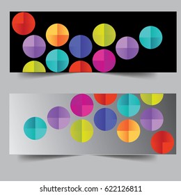 Abstract banner on background