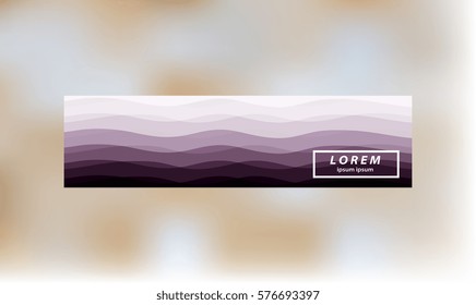 abstract banner on background. smooth wavy lines, abstract wave banner template