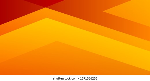 Abstract banner on background. Template with fire color vector