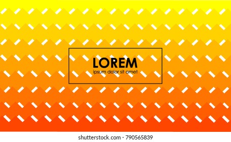 Abstract banner on background. Template with fire color