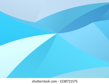 Abstract banner on light backdrop. Trendy blue background. Colorful abstract background. Blue shapes. Decoration element. Geometric graphic texture. Flat design style.