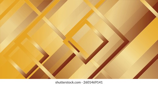 Abstract banner orange background. bright metal gradation, slash, halftone, memphis.