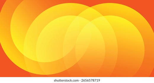 Abstract banner with orange color background. Vector illustration