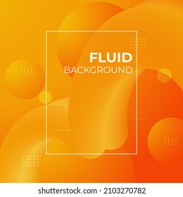 Abstract banner orange liquid flow modern fluid background. Shapes for cover poster, template landing page,coverbook. vector art illustration