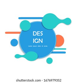 Abstract banner. Paper style Vector illustration. Shadow