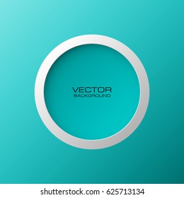 Abstract banner pattern background with round holes and the second circle bottom banner