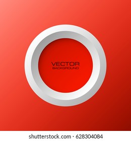 Abstract banner pattern background with round holes and the second circle bottom banner