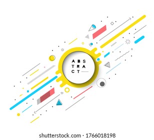 Abstract banner with Portfolio Calligraphic line art text poster with space of your text, vector illustration Design.