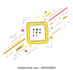 Abstract banner with Portfolio Calligraphic line art text poster with space of your text, vector illustration Design.