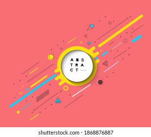 Abstract banner with Portfolio Calligraphic line art text poster with space of your text, vector illustration Design.