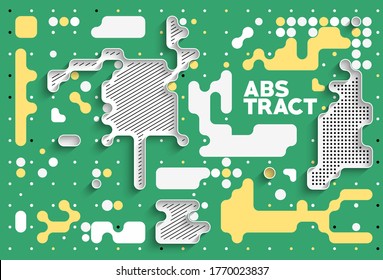 Abstract banner poster with space of your text, vector illustration Design shapes.  