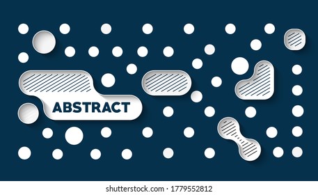 Afiche de pancartas abstracto con el espacio del texto, ilustración vectorial Formas de diseño.  
