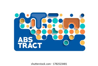 Afiche de pancartas abstracto con el espacio del texto, ilustración vectorial Formas de diseño.  
