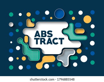 Abstract banner poster with space of your text, vector illustration Design shapes.  