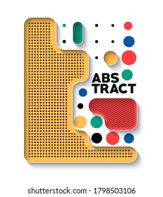 Abstract banner poster with space of your text, vector illustration Design shapes.  