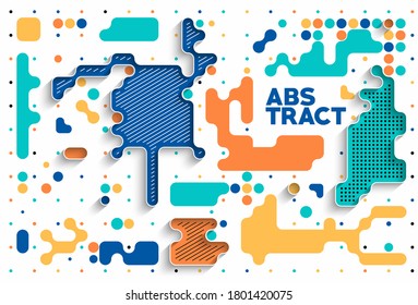 Abstract banner poster with space of your text, vector illustration Design shapes.  